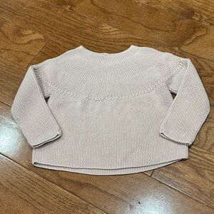 Zara girls beige knit sweater